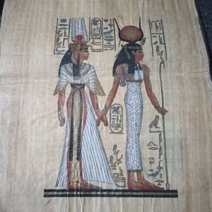 GORGEOUS Genuine Papyrus 12"x17" Horus Egyptian Hand Art